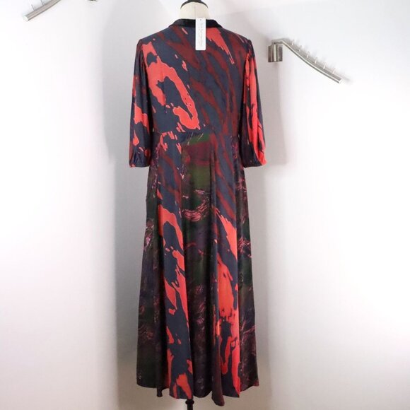 New Soft Surroundings Women's 6 Epiphany Mauve Cheetah Boho Kaftan Maxi Dress - Picture 8 of 14